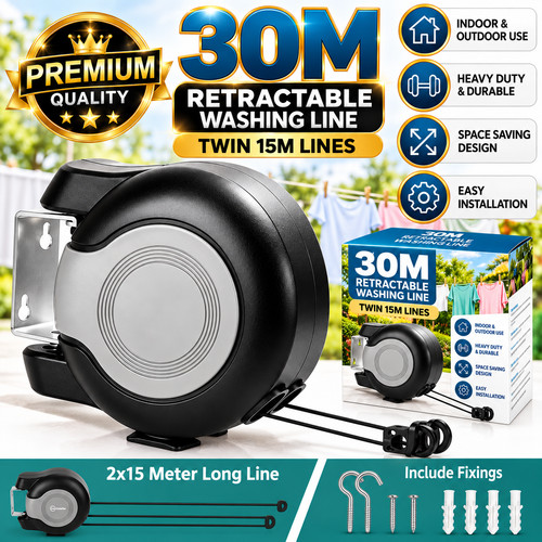 30m heavy duty retractable - 30m,