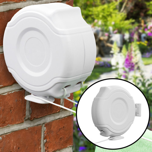 Retractable washing line wall - washing,