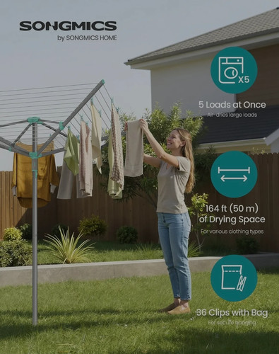 Rotary washing line foldable - rotary,