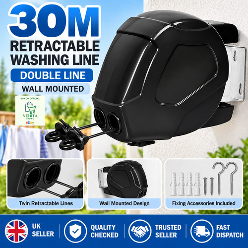 30m retractable double washing - double,
