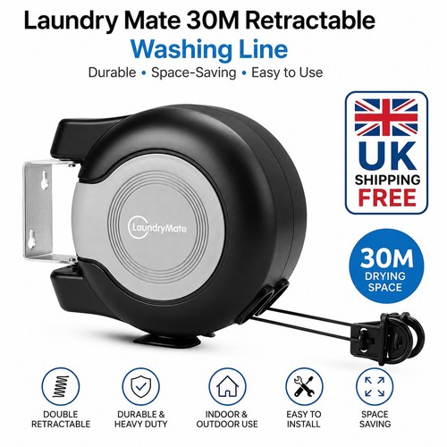 Retractable washing line - line, 30m