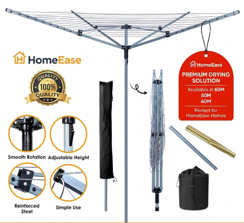 Arm rotary washing line - washing,