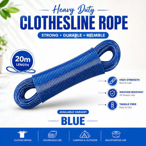 Heavy duty washing line 20m - duty,