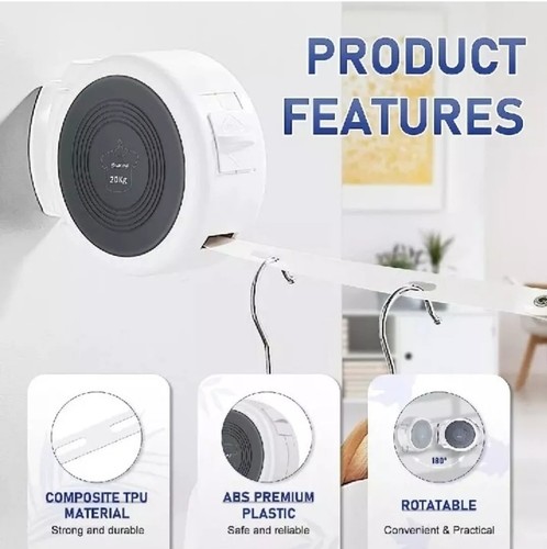 Retractable washing line wall - washing, line,