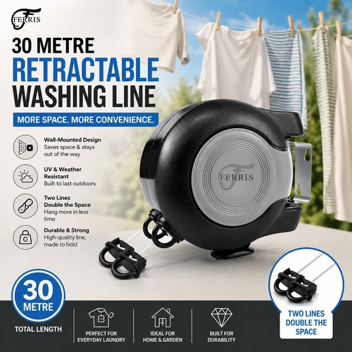 Ferris 30m washing line - 30m,