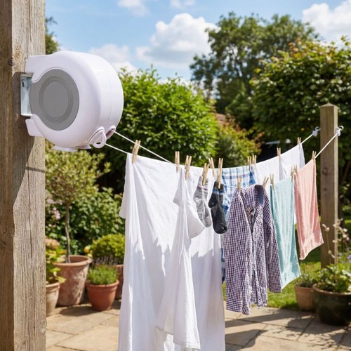 Retractable washing line for - retractable,