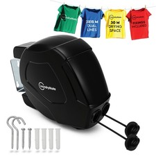 Washing Line Duo Reels Wall