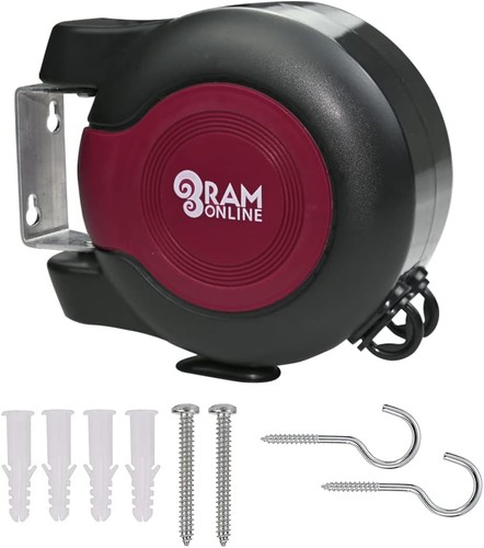 Retractable clothes line 30m - clothes,